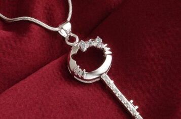 silver amulet key